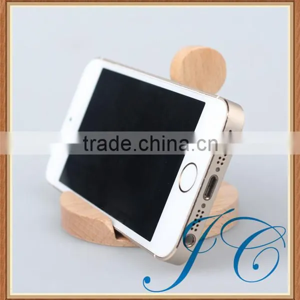 Man Modeling Wooden Cell Phone Holder & Mobile Phone Ring Holder photo-2