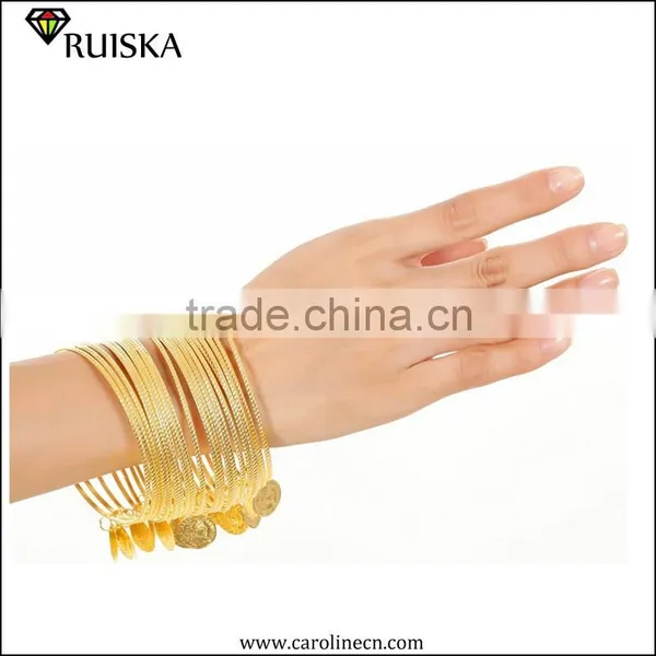 Caroline Multilayer Coin Pendant Bangles India photo-2