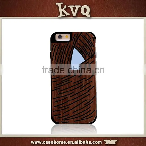Natural Wood Wooden Hard Case Cover Protect Pattern For Apply Iphone 5s 6 photo-4