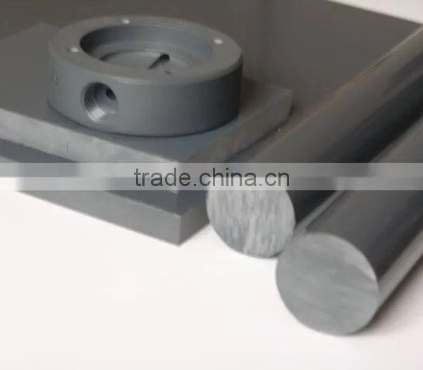 Good Electrical Insulation Surface Smooth Black Plastic Rod PVC photo-4