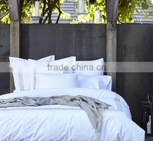 White Hotel Jacquard Bed Linen Set, Duvet Cover Set photo-3