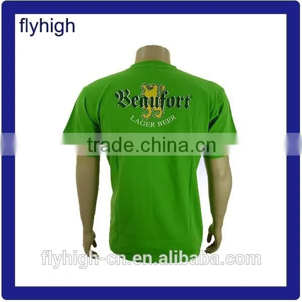Unisex Green Color Slik Printing 4XL Tee Shirt photo-2