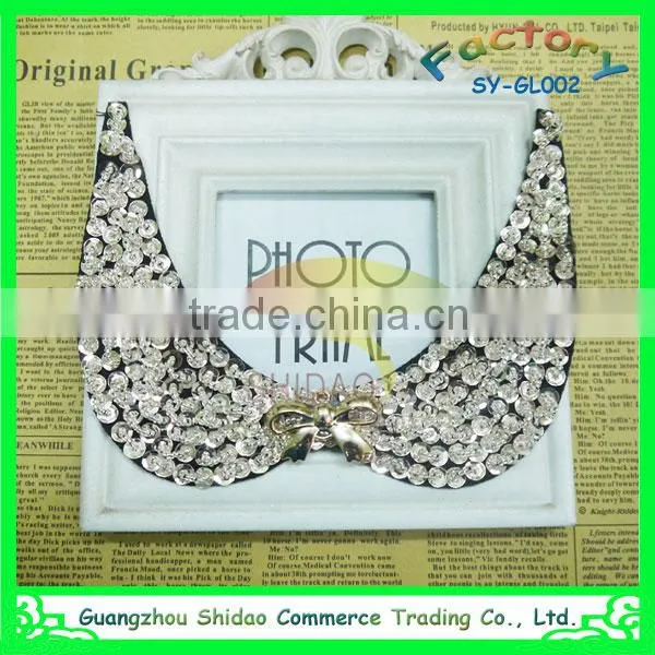 Custom New Arrival White Cheap and Chantilly Sequin African Lace Collar for Garment photo-4