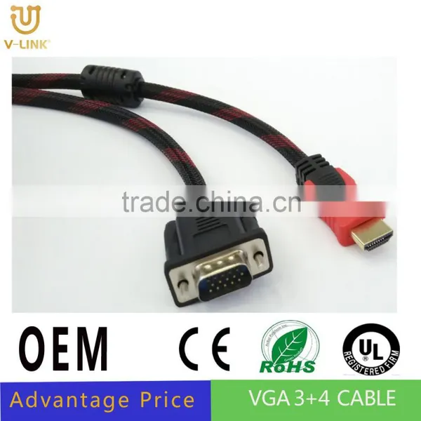 Hot Seller S-video to Hdmi Cable Wholesale Hdmi to Vga Splitter Cable photo-4