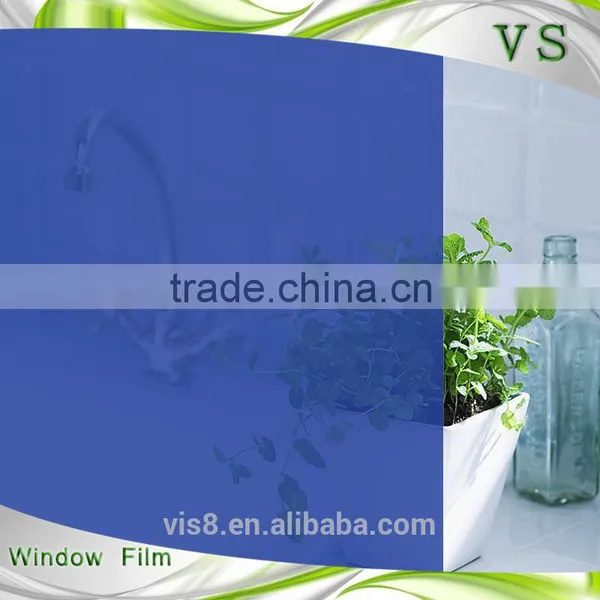 Decorative PET Tranparecy Static Deep Blue Color PET Film photo-3
