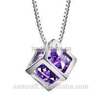 Rubik's Cube 925 Sterling Silver Jewelry