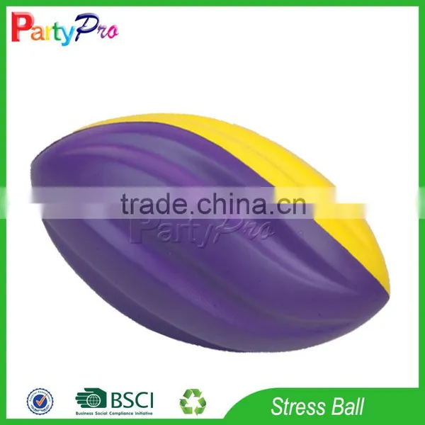 Partypro Hottest High Quality Colorful Custom Logo Wholesale Cheap Rugby Stress Toy photo-2