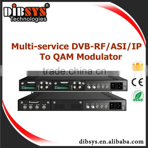 8 Port ASI and 64 Live Streaming ip to Qam Modulator Builtin Dvb Scrambler and Multipelxer photo-2