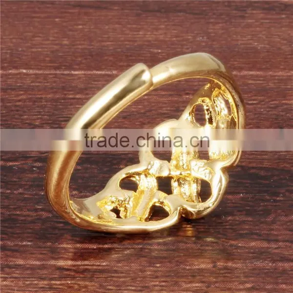 2016 Brass Fashion 18K Gold Plated Jewellery Infinity Symbol Ring photo-4