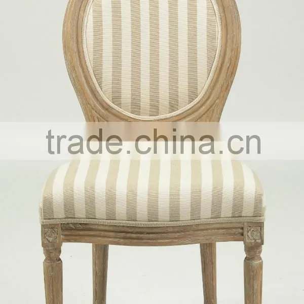 Home Furniture Solid Oak Handle Carved Classic Round Back Wooden Side Chair (CH-211-1-OAK) photo-4