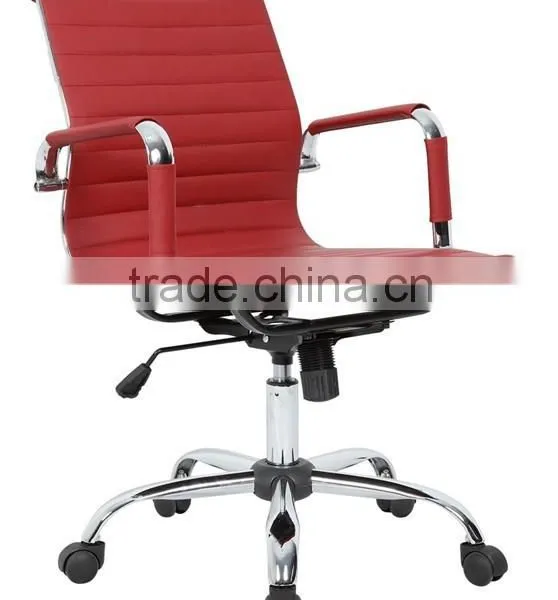 Steel Frame Chair/low Back Staff Chair /Office Chair With Ergonomic Design photo-2