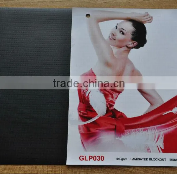 Laminated Frotlit Black Back 13oz 440gsm 500*500 9*9 GLP030