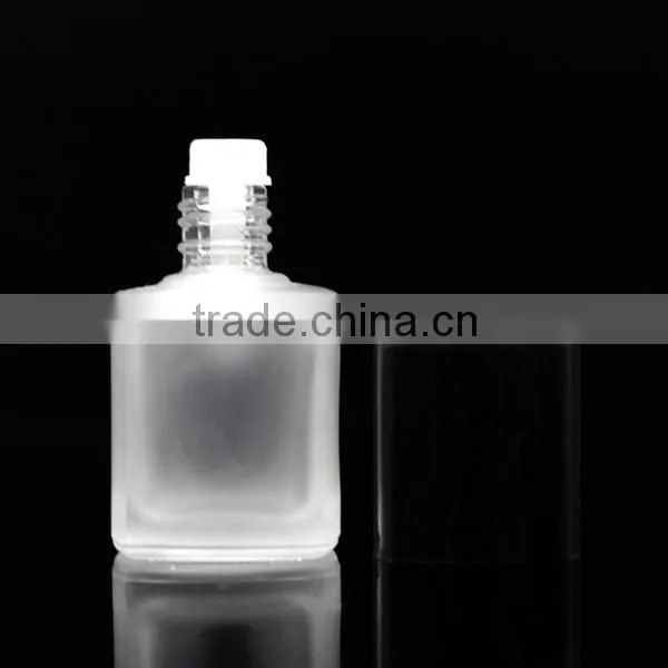 Frosty 15ml Square Shap Bottle for Nail Polish With Square Cap Make in China photo-2