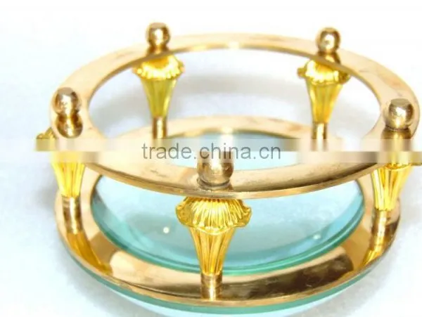 NAUTICAL DESK MAGNIFYING GLASS-ANTIQUE BRASS MAGNIFYING GLASS-DESIGNER MAGNIFYING GLASS NMG003 photo-4