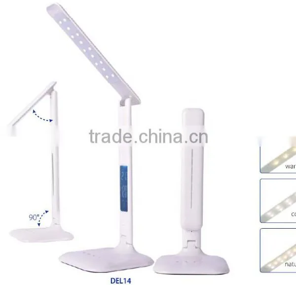 Touch Desk Light Led Table Lamp With Alarm Clock Calendar Display photo-6