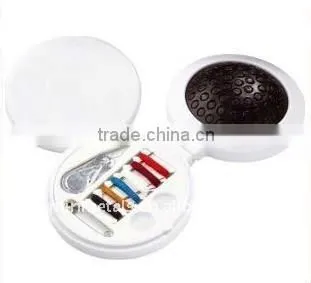 Round Compact Mirror / Hairbrush And Sewing Kit