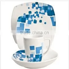 16 Pcs Porcelain Dinner Set in Square Shape,square Houseware photo-6