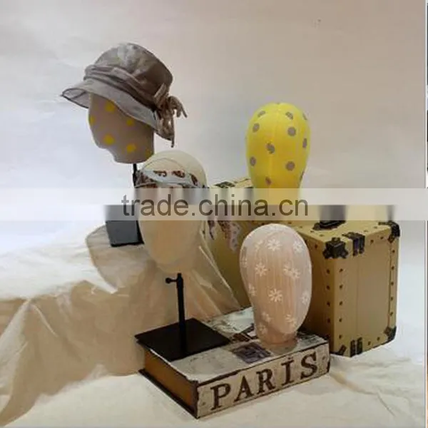 Blue Display Mannequin Heads Store Sell Mannequin Head Hat Display Rack photo-2