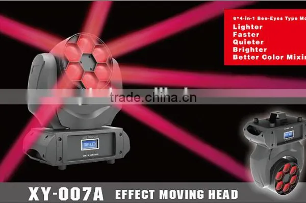2016 NEW Style and High Quality 6x10W 4 in 1 RGBW Bee-Eyes Type LED Effect Moving Head Light photo-5