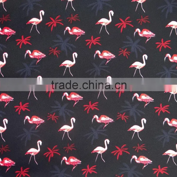 Cartoon Bird Printed 80 Nylon 20 Spandex Fabric for Swimwear photo-2