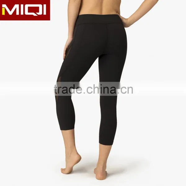 Wholesale Hot Selling Women Workout Clothing Breathable Sexy Yoga Pants With Mesh Design photo-5