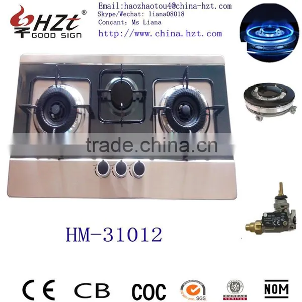 Hot Selling 3 Burners Commercial Portable Gas Stove Burner