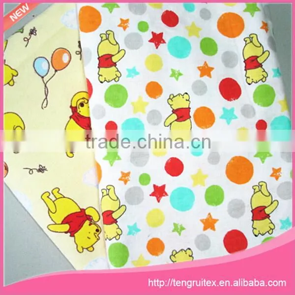 Cotton Printed Double-sided Flannel Fabric for Pajamas or Baby photo-5