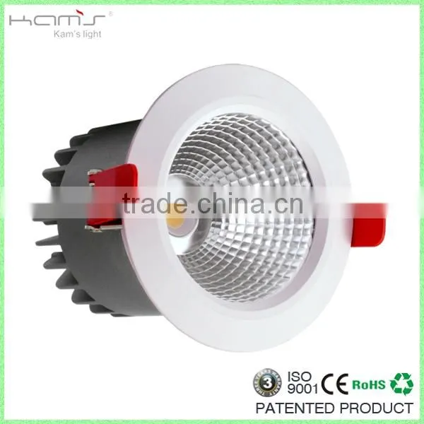CRI>80 Dimmable Led Down Light With Cob Led Daylight Recessed Commercial Lighting photo-5