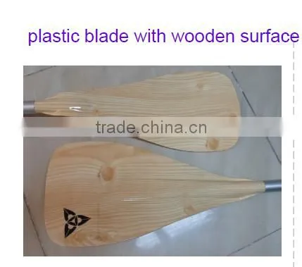 SUP Stand Up Paddle With Plastic Blade / Wooden Surface photo-3