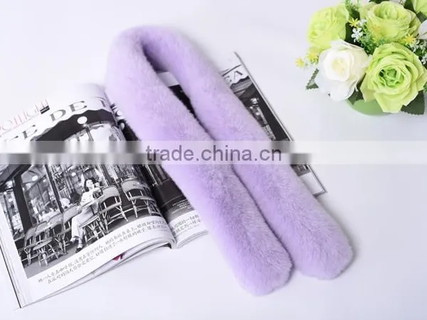 2016/2017 Mini Fur Scarf Women Small Size Scarf With Rex Rabbit Fur Fashion KZ160055 photo-5