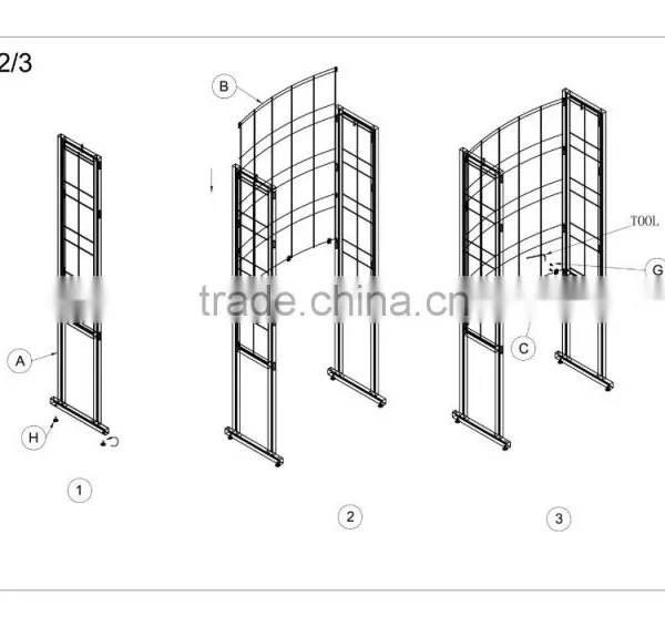 Promotion Mosaic / Stone / Ceramic Floor Tile Display Stand photo-3
