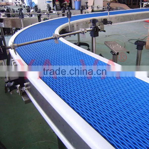 Customized Plastic Blue Color 90 Degree Curve Belt Conveyor photo-5