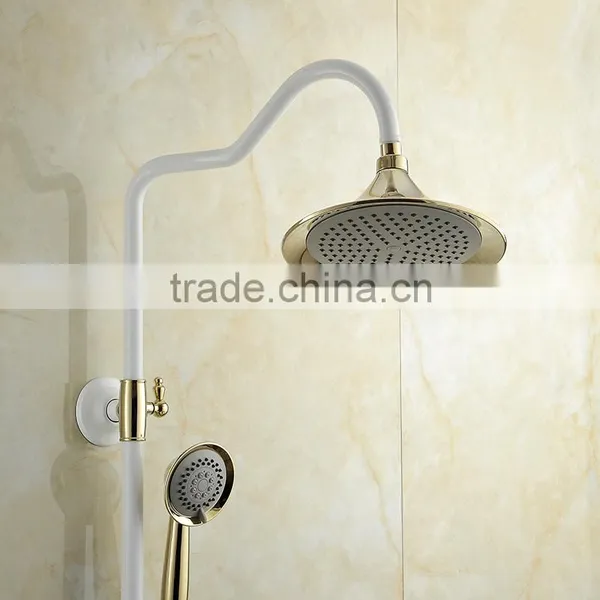 2016 New Modern Bathroom Shower Set,white Painted Rainfall Shower Set photo-2