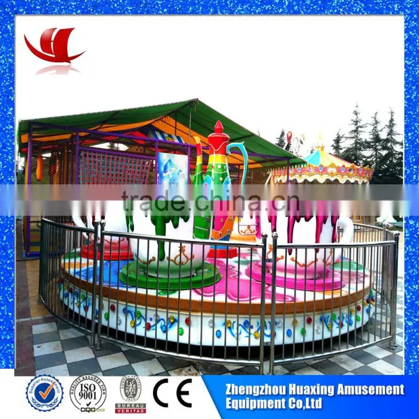 New Amusement Kiddie Rides Manufacturer Teacup for Family Rides