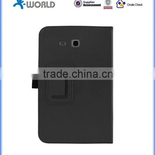Classic Litchi Pattern Slim Exactly Fit Folio Leather Case for Samsung Galaxy Tab A 7.0 photo-2