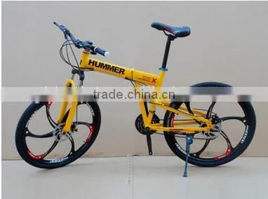 26-inch Folding Mountain Bike 21 Speed High-carbon Steel Mountain Bike