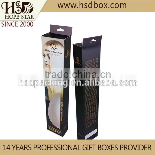 Custom Clear Window Hair Extension Packaging Box, Paper Hair Extension Packaging Wholesale photo-6