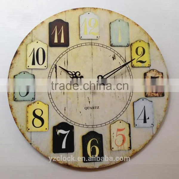 12 Inch New Designed MDF Wall Clock 2015 photo-3