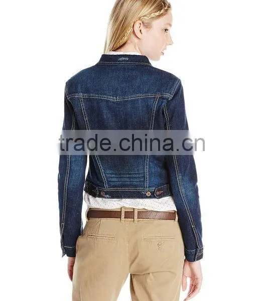 Facny Women Juniors' Denim Jacket photo-2