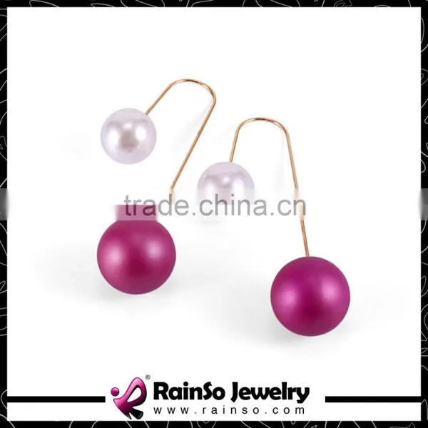 Girls Stud Earrings With Candy Color Balls photo-2