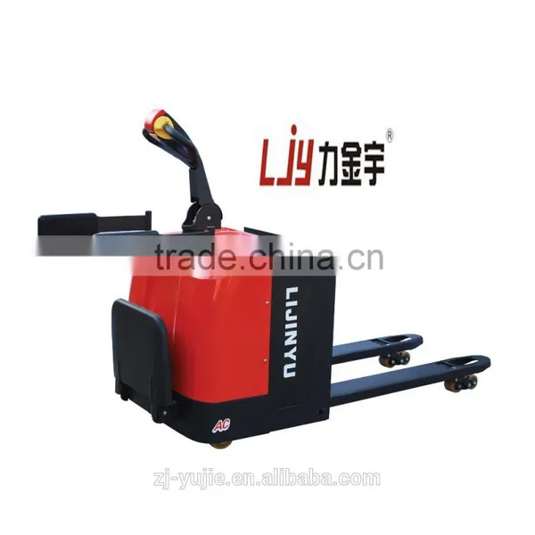 2.5 Tons Electric Pallet Truck/warehouse/battery Operated Platform Truck/forklift of China/yujie/logistics Equipment