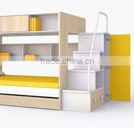 Factory Supply Modern Design Kids Bunk Bed Use Metal and Mdf photo-6