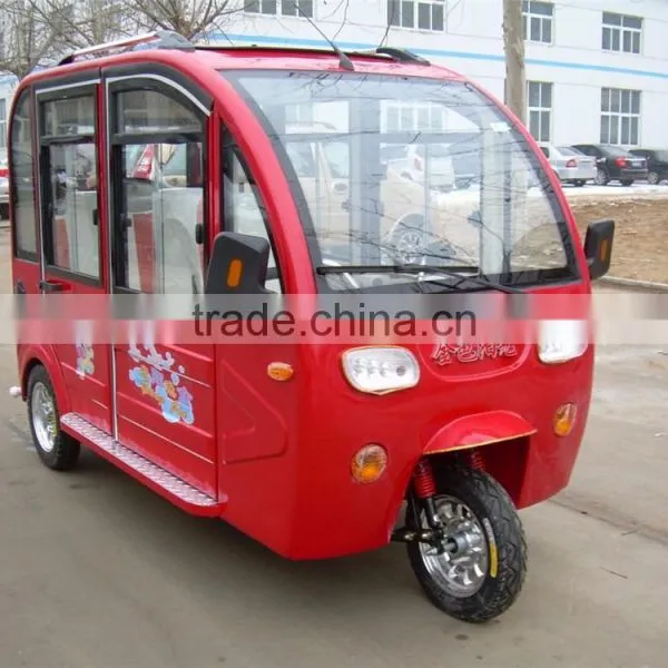 500W Closed Cabin Cargo Electric Rickshaw Tricycle With Closed Body photo-2
