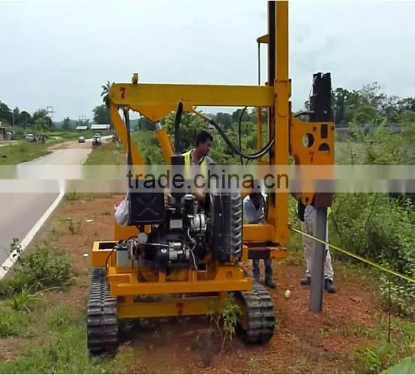 Hydraulic Pile Driver for Expressway Guardrail photo-4