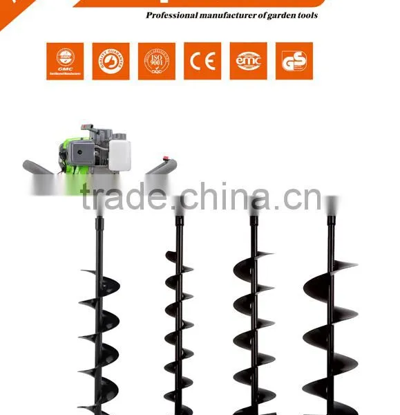 52cc Petrol Earth Auger, Manual Earth Auger, 3HP Ground Drill With 3 Bits + Extension With CE,GS,EUII Certificate photo-2