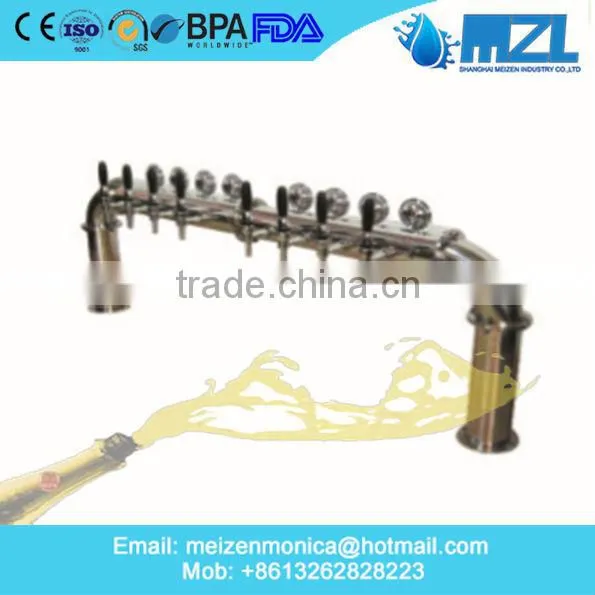 China Supplier U Shape Diffrent Ways Brass Draft Beer Tower Dispenser With Good Quality photo-2