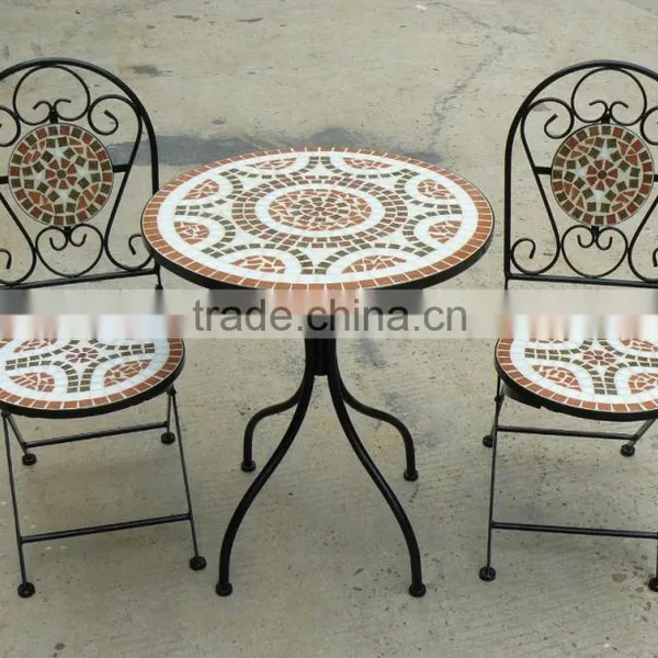 Best Seller Outdoor Mosaic Bistro Set Table photo-3