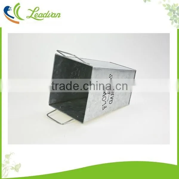 Flowers and Garden Large Metal Tall Square Flower Planters photo-5