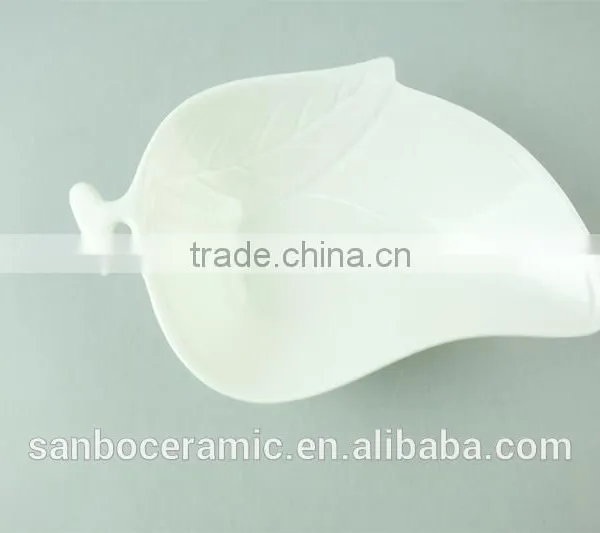 Ceramic Letter Dish White Porcelain Heart Shaped Dish With Color Box / Promotion photo-2