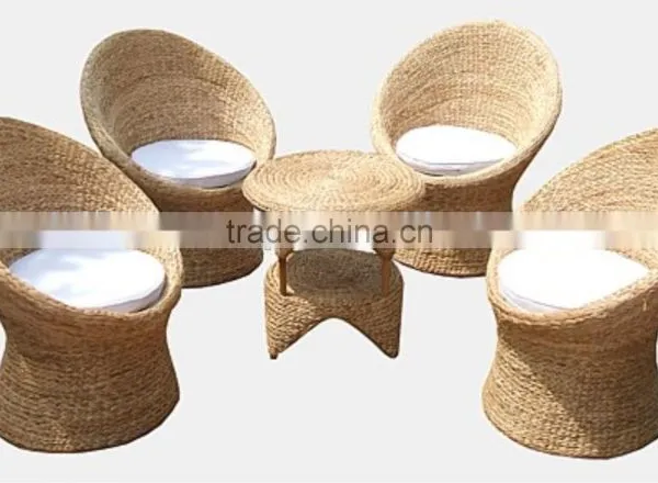 Polly Rattan Round Stools and Table photo-2